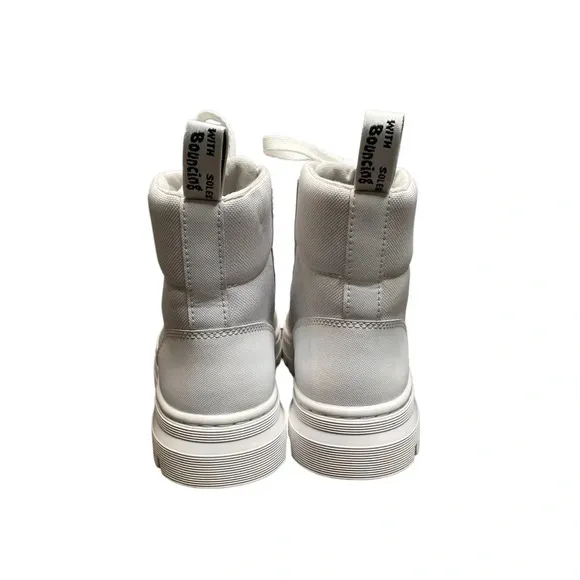 Dr. Martens Combs Women’s Poly Casual Boots White Size 8