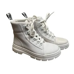 Dr. Martens Combs Women’s Poly Casual Boots White Size 8