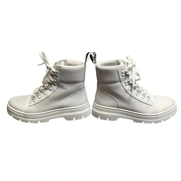 Dr. Martens Combs Women’s Poly Casual Boots White Size 8