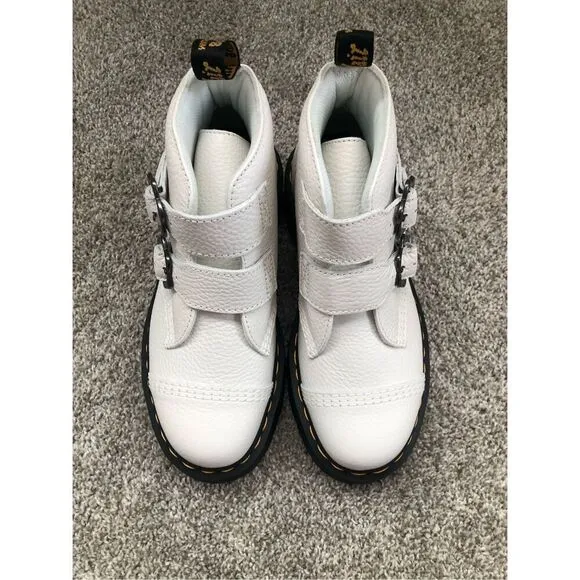 Dr Martens Devon Flower Quad Boots Women's Size 8