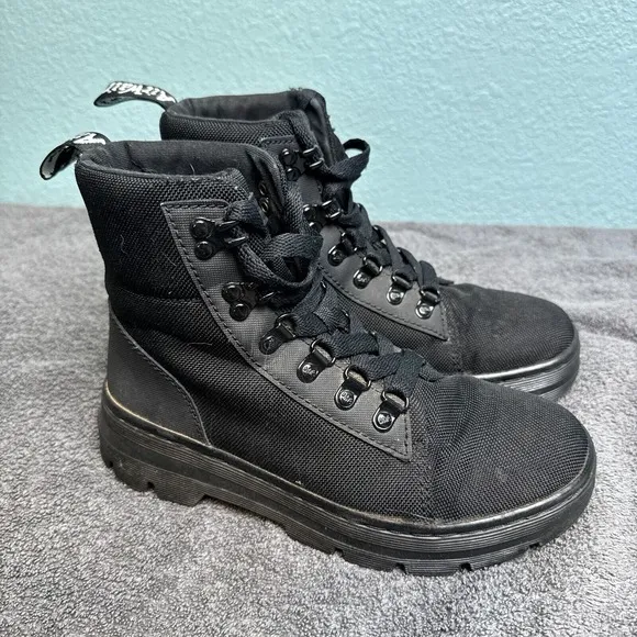 Dr. Martens Doc Martens Combs W Poly Casual Boots Black Women's Size 6