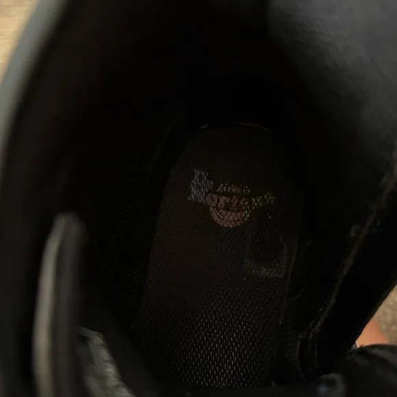 Dr. Martens Junior 1460 Sparkle Rays Lace Up Boots in Black Girls Size 5