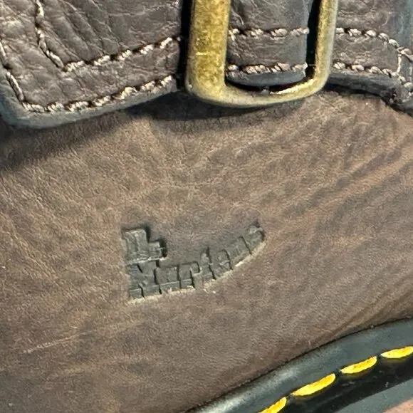 Dr Martens M-8 L-9 Brown leather boots