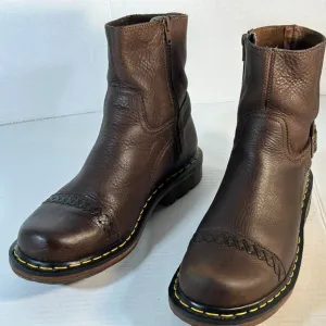 Dr Martens M-8 L-9 Brown leather boots