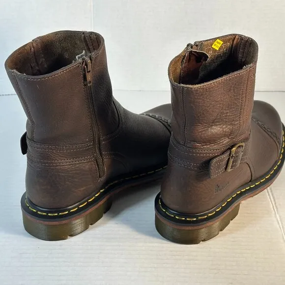Dr Martens M-8 L-9 Brown leather boots