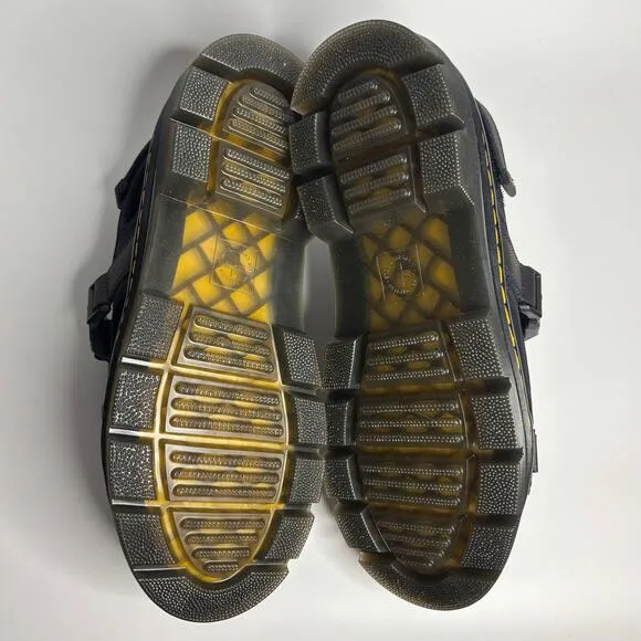 Dr. Martens Unisex Forster Webbing Sandals in Black Poly Rip Stop   Element