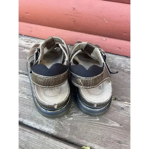 Dr Martens Vintage Leather Fisherman Airwair Chunky Sandals England Mens 12 Y2K