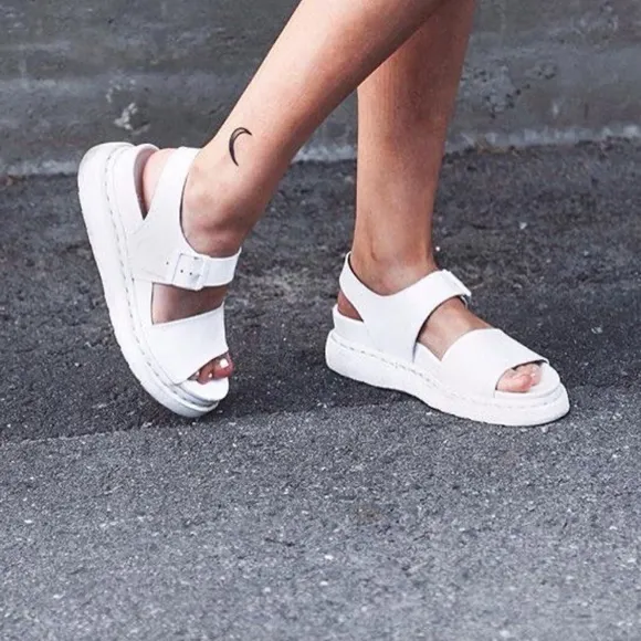 Dr martens Voss Mono Chalk Sandals Size 10
