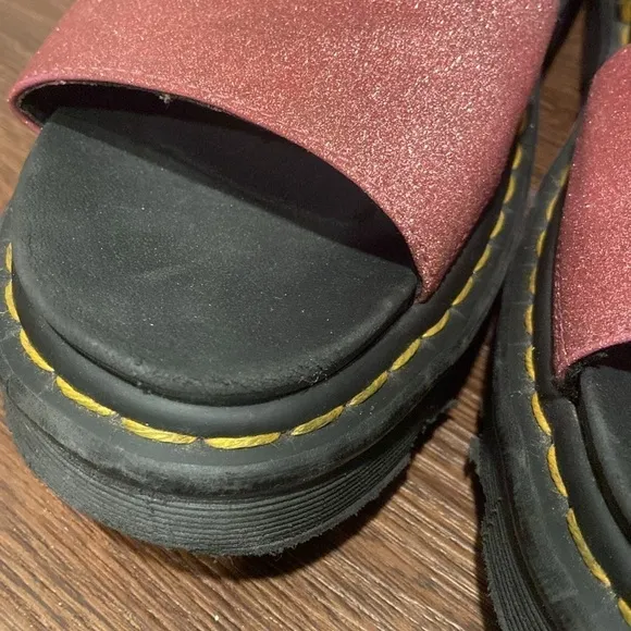 Dr. Martens VOSS PINK FINE GLITTER size 11