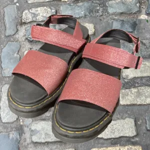 Dr. Martens VOSS PINK FINE GLITTER size 11