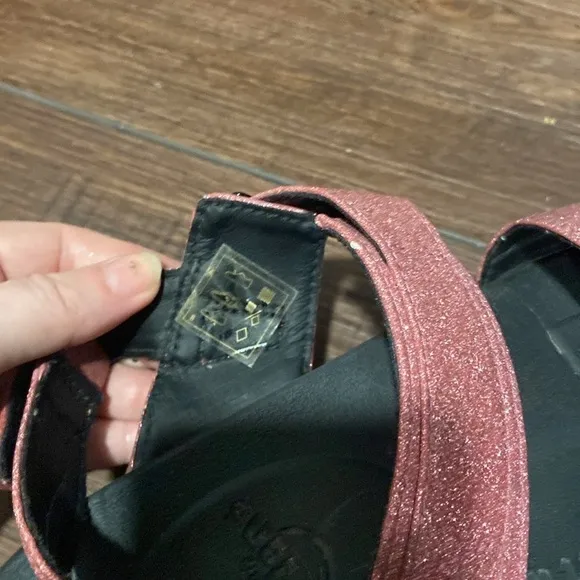 Dr. Martens VOSS PINK FINE GLITTER size 11