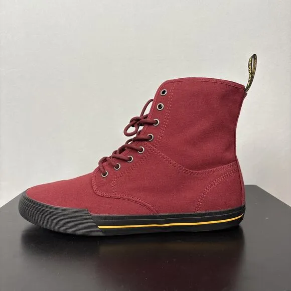 Dr. Martens Winsted Canvas High Top Sneaker Boots Mens 13 Red Street Wear