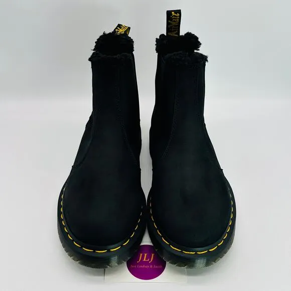 Dr. Martens Women's 2976 WG Black Outlaw Leather WinterGrip Chelsea Boots Size 7