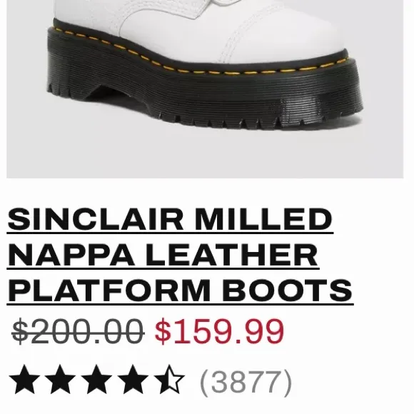 Dr. Martens Women's White Leather Boots