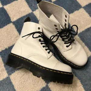 Dr. Martens Women's White Leather Boots