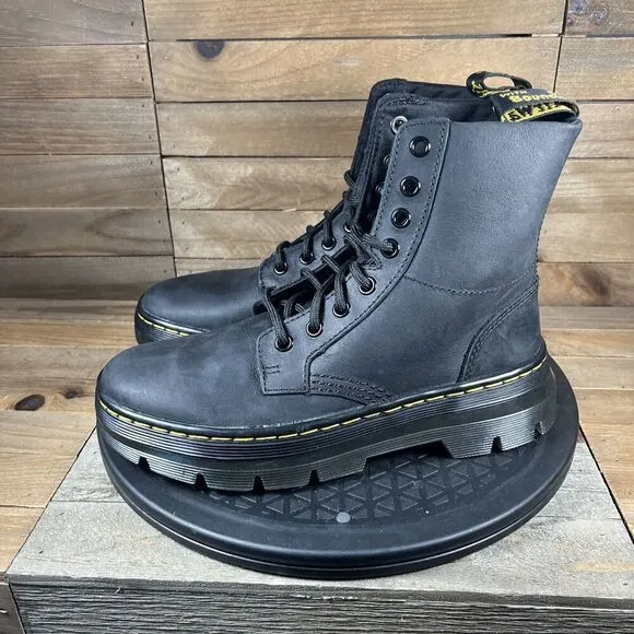 Dr. Martens Wyoming Combs Black Leather Casual Boots Womens Size 6