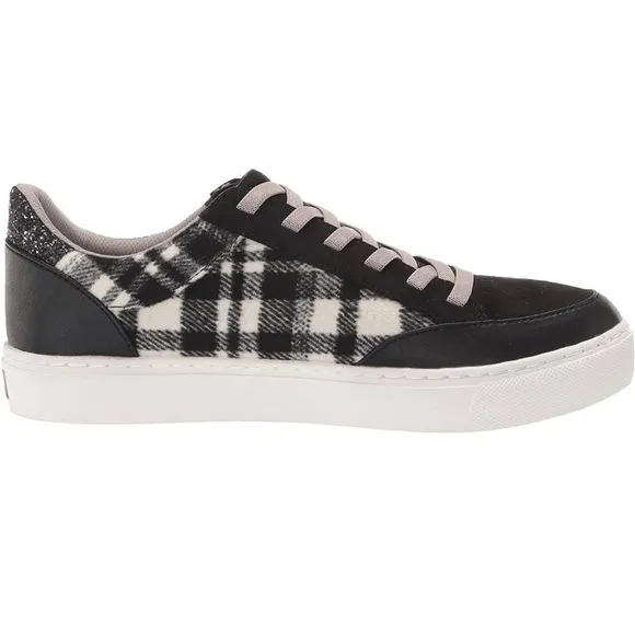 Dr. Scholl's Shoes Women's Nailed It Sneaker black plaid size 6
