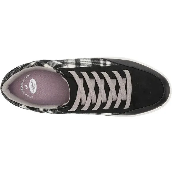 Dr. Scholl's Shoes Women's Nailed It Sneaker black plaid size 6