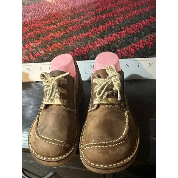 Duckfeet Fyn Original Danish Tan Lace Up Leather Casual Boots Sz EUR 38 Sz 8