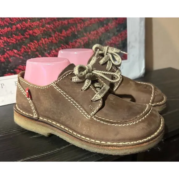 Duckfeet Fyn Original Danish Tan Lace Up Leather Casual Boots Sz EUR 38 Sz 8