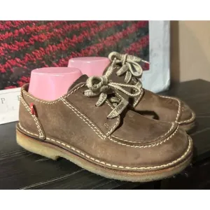 Duckfeet Fyn Original Danish Tan Lace Up Leather Casual Boots Sz EUR 38 Sz 8