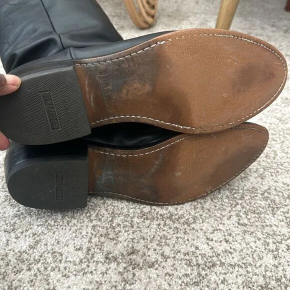 Durango Black Mens Leather Cowboy Boots 10.5D
