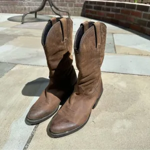 Durango Brown Leather Cowboy Boots Size 8