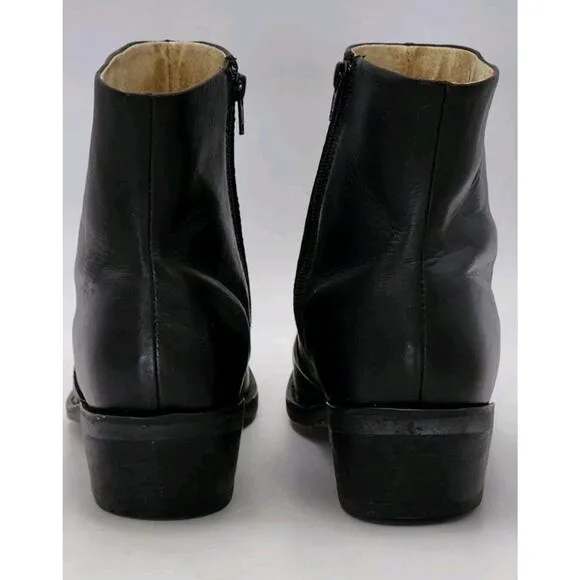 Durango Western Ankle Boot Men's 10 D Black Leather Dress Casual Side Zip DB950