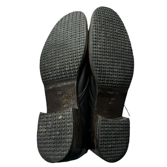Dusica Sacks | Black Leather Patchwork Lace Up Boots 39
