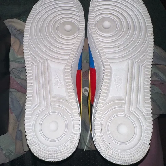Ebay Authenticated Nike Air Force One - Blue, Red, Yellow, Black, White