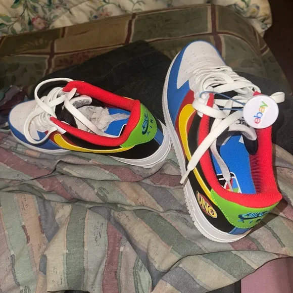 Ebay Authenticated Nike Air Force One - Blue, Red, Yellow, Black, White