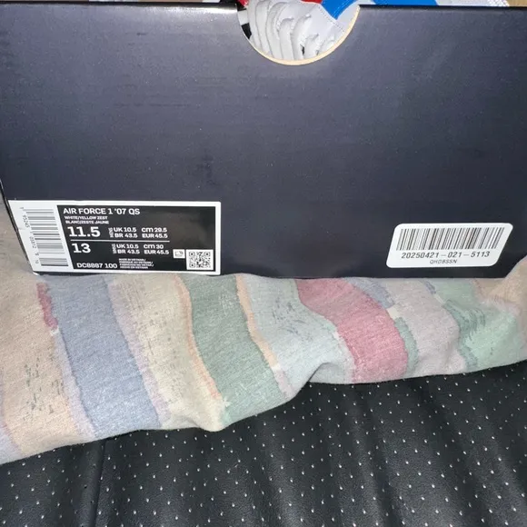 Ebay Authenticated Nike Air Force One - Blue, Red, Yellow, Black, White