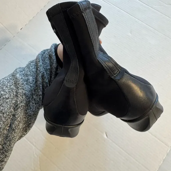 Ecco Black Abelone Gore-Tex Wedge Ankle Boots Womens 39 Gorpcore Galoshe