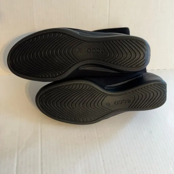 Ecco Black Abelone Gore-Tex Wedge Ankle Boots Womens 39 Gorpcore Galoshe