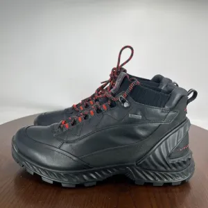 Ecco Exohike Boot Women's 39 / 8 Black‎ Leather Lace Up Ankle Gore-Tex Booties