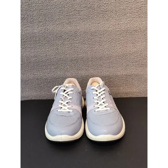 ecco fashion Sneakers Women's 10 Baby Blue Leather Suede Shoes 2719