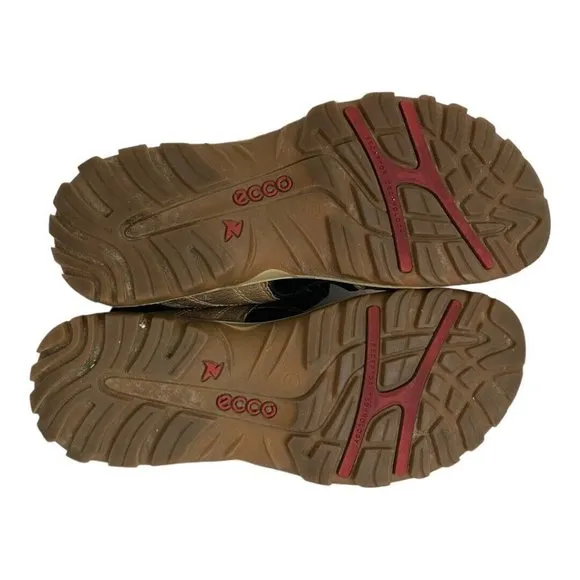 Ecco Men’s 43 9.5-10 Receptor Technology Brown Leather Hiking Sandals