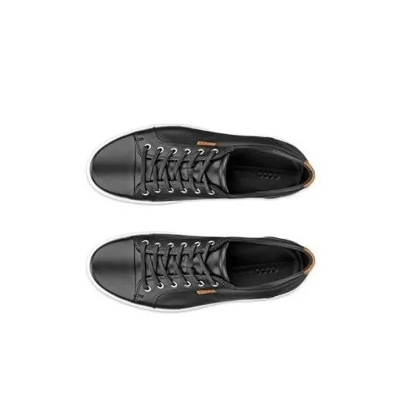 ECCO MEN'S SOFT 7 TIE FASHION SNEAKER, BLACK 41 EU / 7-7.5 US