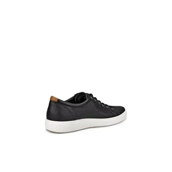 ECCO MEN'S SOFT 7 TIE FASHION SNEAKER, BLACK 41 EU / 7-7.5 US