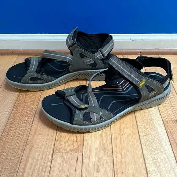 Ecco Mens Terra 3S Green Gray Sport Sandal 12