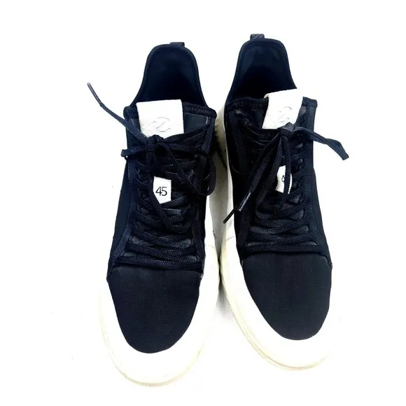 Ecco | St.1 Lite Fashion Sneaker Shoes - Black White ; Mens 45 US 11-11.5