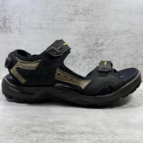 Ecco Yucatan Leather Hiking Sandals - Men's Size EU 46 / US 12-12.5 - Black  Thi