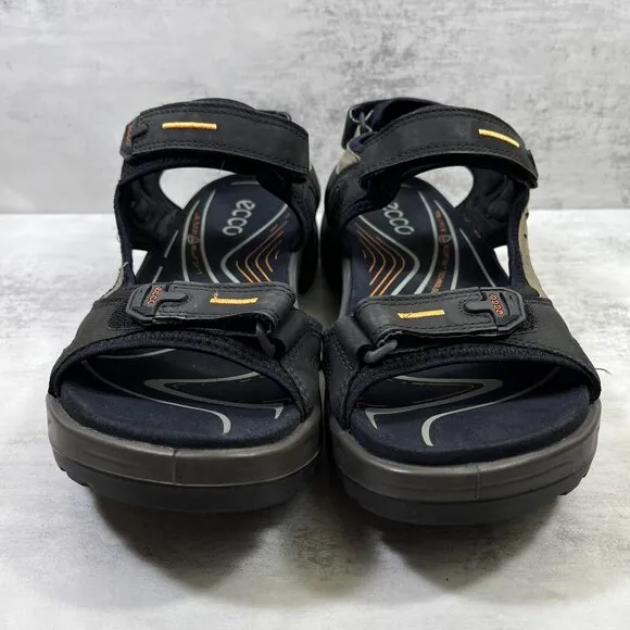 Ecco Yucatan Leather Hiking Sandals - Men's Size EU 46 / US 12-12.5 - Black  Thi