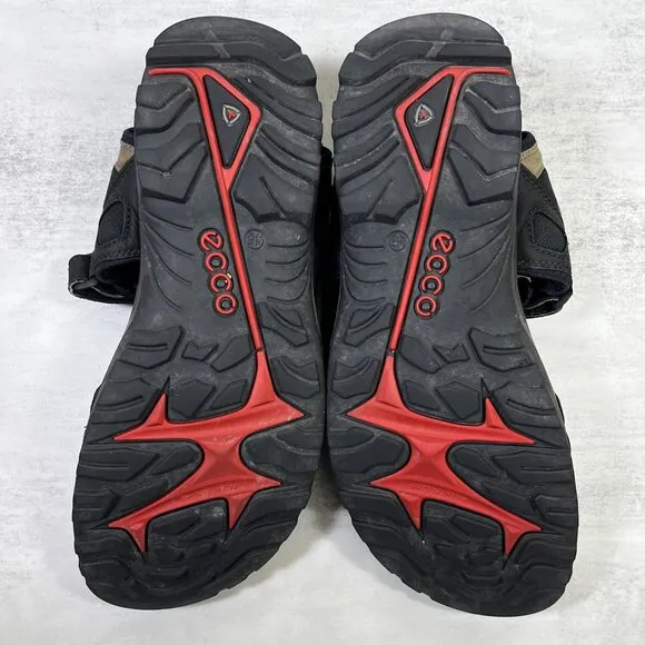 Ecco Yucatan Leather Hiking Sandals - Men's Size EU 46 / US 12-12.5 - Black  Thi