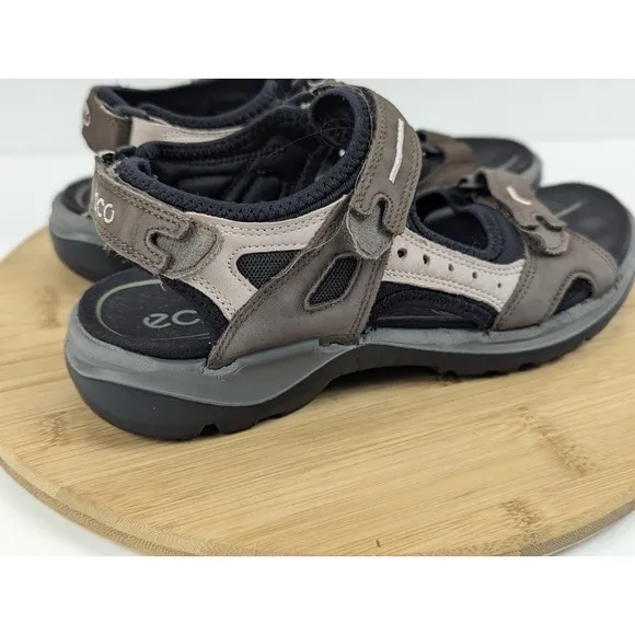 Ecco Yucatan Offroad Sandals Size 8.5 Womens Leather Open Toe Slingback EU 39