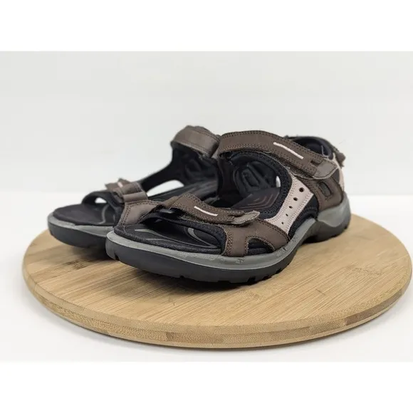 Ecco Yucatan Offroad Sandals Size 8.5 Womens Leather Open Toe Slingback EU 39