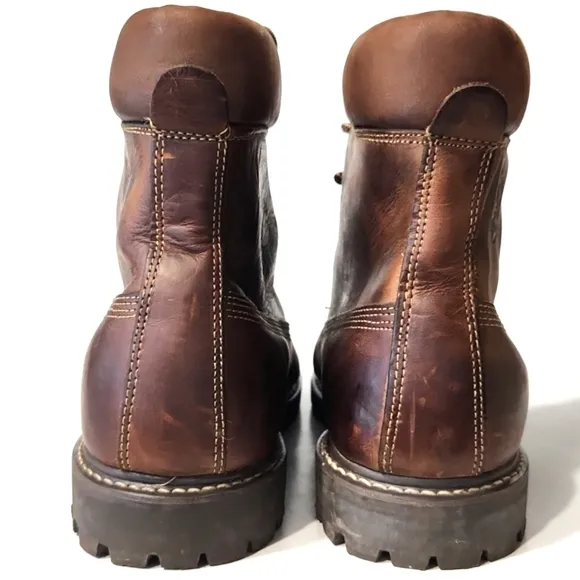 Eddie Bauer Leather Gore Tex Waterproof Boots Men's Size 12M LIKE NEW!!