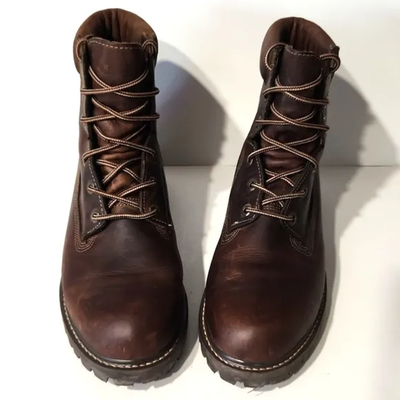 Eddie Bauer Leather Gore Tex Waterproof Boots Men's Size 12M LIKE NEW!!