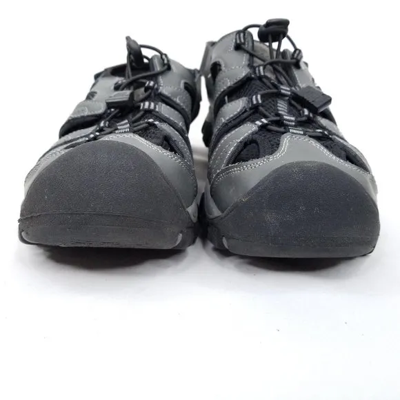Eddie Bauer Sandals Mens 10m Leather Gray Cinch