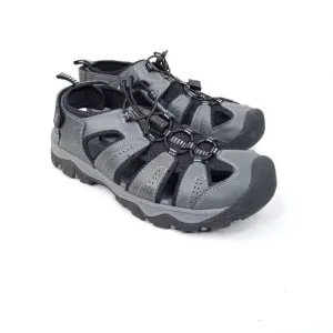 Eddie Bauer Sandals Mens 10m Leather Gray Cinch